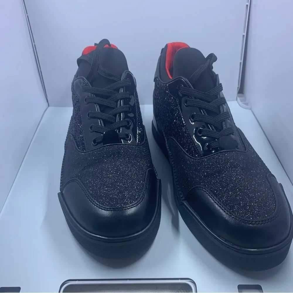 🔥Fashion glitter sneakers with red bottom